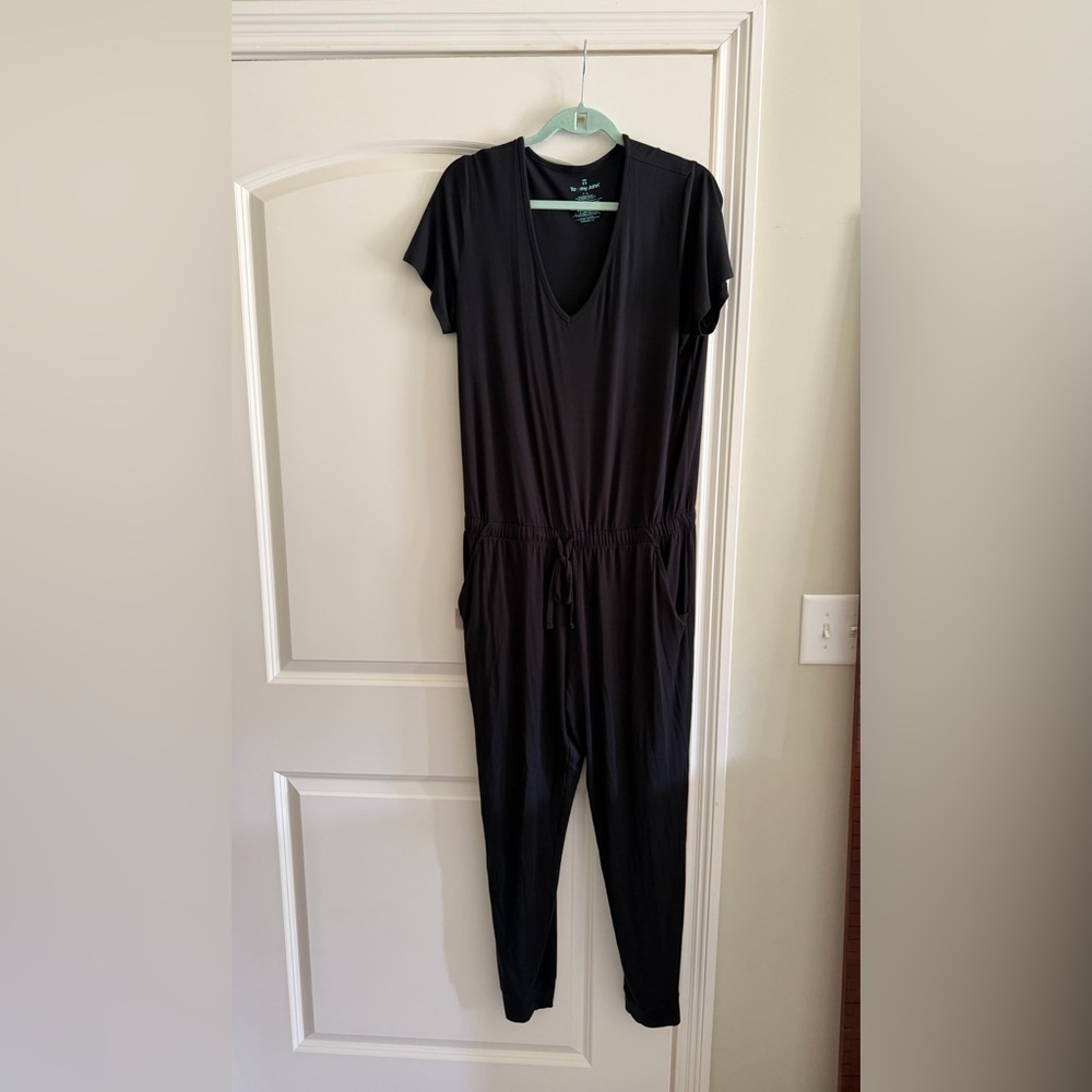 Tommy John Black Jumpsuit, size Large